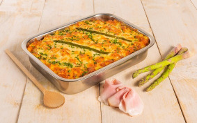 Aspergeschotel met Ham