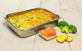 Broccoli zalm ovenschotel